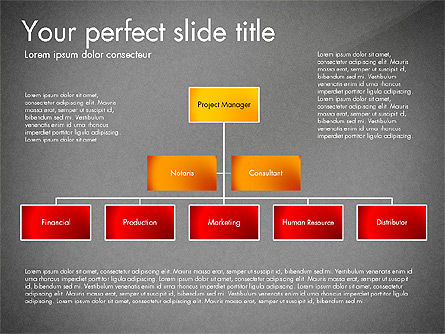 Diagrama de la organización, Diapositiva 13, 03052, Organigramas — PoweredTemplate.com