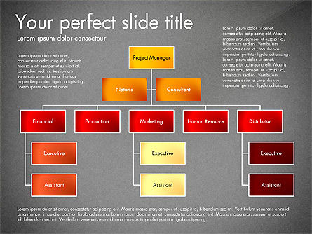 Diagrama de la organización, Diapositiva 9, 03052, Organigramas — PoweredTemplate.com