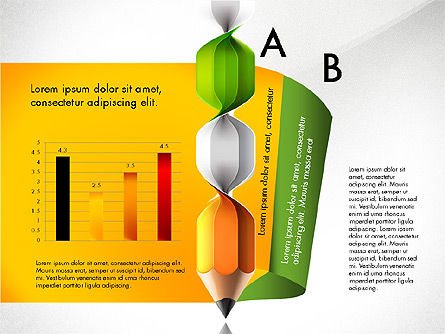 Infographic rapport, Dia 3, 03053, Infographics — PoweredTemplate.com
