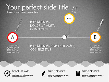 Línea de tiempo y plantilla de presentación del proceso, Diapositiva 12, 03056, Diagramas de proceso — PoweredTemplate.com