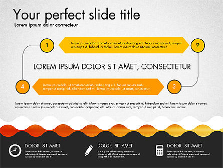 Línea de tiempo y plantilla de presentación del proceso, Diapositiva 3, 03056, Diagramas de proceso — PoweredTemplate.com