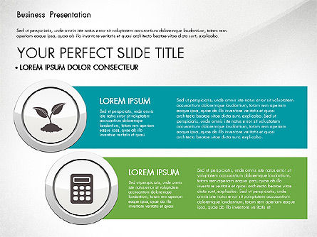 Modèle de présentation moderne de palier, Diapositive 2, 03057, Modèles de présentations — PoweredTemplate.com