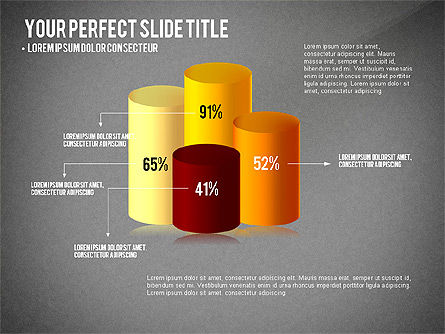 3D Shapes with Data Driven Charts, Slide 10, 03058, Shapes — PoweredTemplate.com