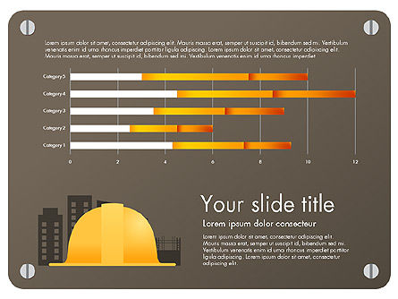Plantilla de presentación Infographics de construcción, Diapositiva 2, 03059, Plantillas de presentación — PoweredTemplate.com