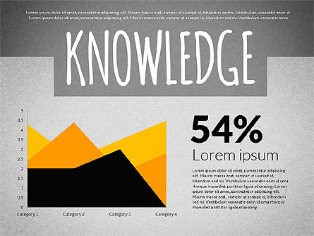 Presentación con palabras de negocios, Diapositiva 11, 03060, Diagramas basados en datos — PoweredTemplate.com