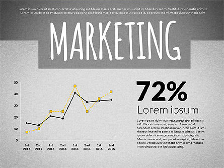 Presentación con palabras de negocios, Diapositiva 16, 03060, Diagramas basados en datos — PoweredTemplate.com