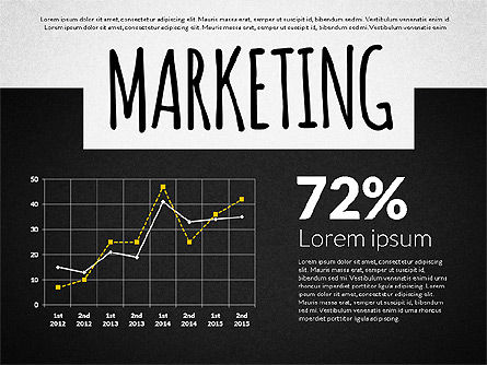 Presentación con palabras de negocios, Diapositiva 8, 03060, Diagramas basados en datos — PoweredTemplate.com