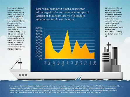 Ingfographics del envío con los gráficos dados conducidos, Diapositiva 11, 03061, Plantillas de presentación — PoweredTemplate.com
