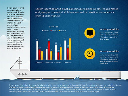 Ingfographics del envío con los gráficos dados conducidos, Diapositiva 16, 03061, Plantillas de presentación — PoweredTemplate.com