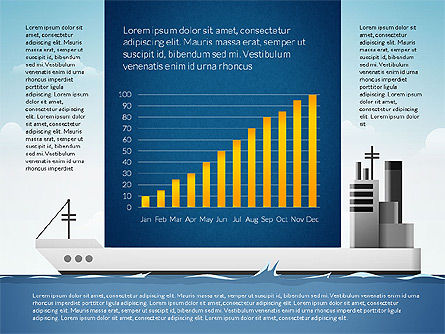 Ingfographics spedizione con grafici basati su dati, Slide 7, 03061, Modelli Presentazione — PoweredTemplate.com