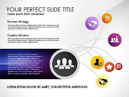 Social Spaghetti Chart, Slide 3, 03063, Presentation Templates — PoweredTemplate.com