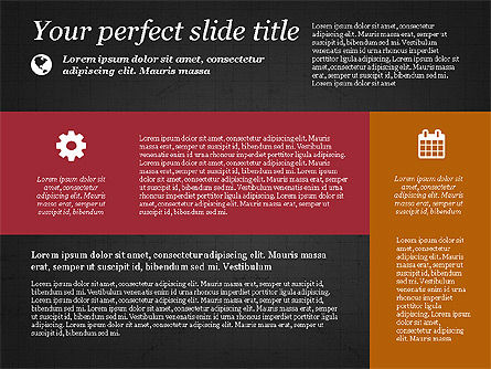 Modèle de présentation des points de contrôle et des résultats, Diapositive 12, 03068, Timelines & Calendars — PoweredTemplate.com