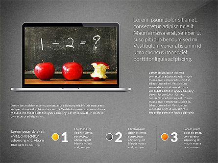 Educational Gadgets Presentation Template, Slide 13, 03070, Education Charts and Diagrams — PoweredTemplate.com