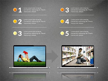 Educational Gadgets Presentation Template, Slide 14, 03070, Education Charts and Diagrams — PoweredTemplate.com