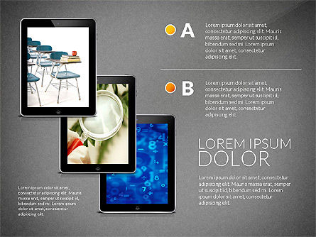 Modèle de présentation de gadgets éducatifs, Diapositive 15, 03070, Graphiques et schémas pédagogiques — PoweredTemplate.com