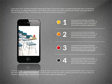 Educational Gadgets Presentation Template, Slide 16, 03070, Education Charts and Diagrams — PoweredTemplate.com