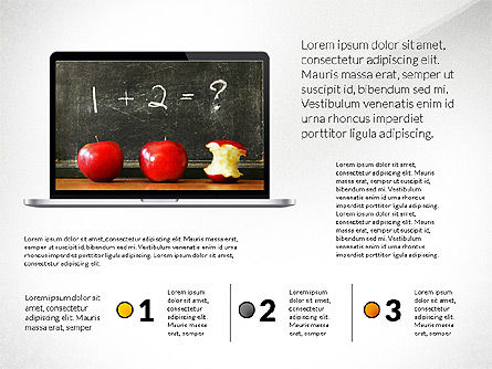 Educational Gadgets Presentation Template, Slide 5, 03070, Education Charts and Diagrams — PoweredTemplate.com