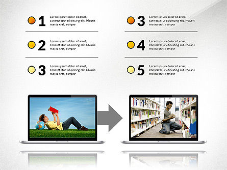 Educational Gadgets Presentation Template, Slide 6, 03070, Education Charts and Diagrams — PoweredTemplate.com