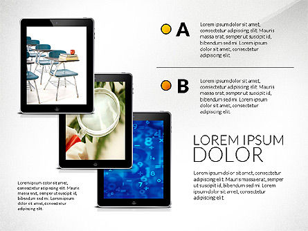 Modèle de présentation de gadgets éducatifs, Diapositive 7, 03070, Graphiques et schémas pédagogiques — PoweredTemplate.com