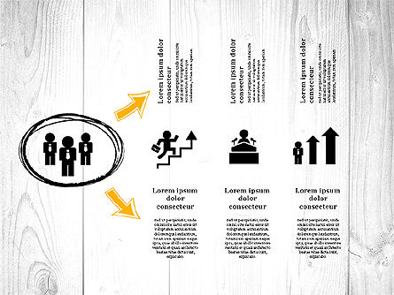 Proses Presentasi Dengan Bentuk Siluet Bisnis, Slide 5, 03071, Diagram Proses — PoweredTemplate.com