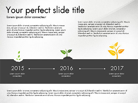 비즈니스 성장 컨셉 다이어그램, 슬라이드 4, 03072, 단계 도표 — PoweredTemplate.com