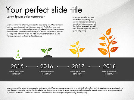 비즈니스 성장 컨셉 다이어그램, 슬라이드 6, 03072, 단계 도표 — PoweredTemplate.com