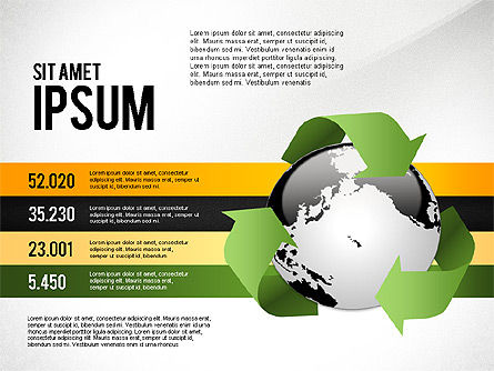 Opciones de Infographics de Sostenibilidad Ambiental, 03073, Infografías — PoweredTemplate.com