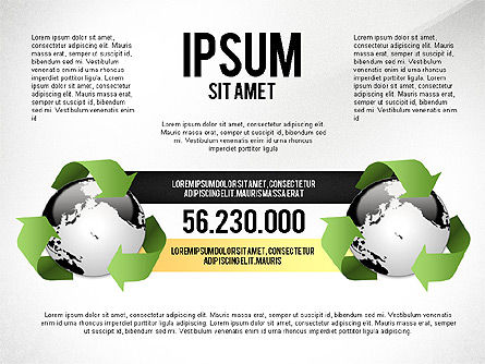 Opciones de Infographics de Sostenibilidad Ambiental, Diapositiva 4, 03073, Infografías — PoweredTemplate.com