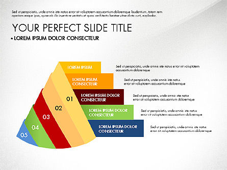 プロセスの矢印とステージ, スライド 3, 03074, プロセス図 — PoweredTemplate.com
