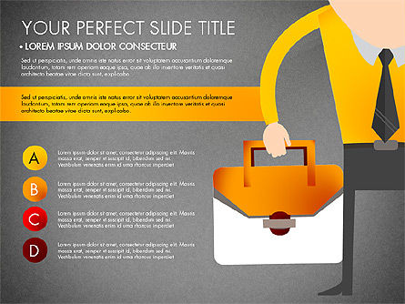 Presentación de marketing en diseño plano, Diapositiva 10, 03076, Plantillas de presentación — PoweredTemplate.com