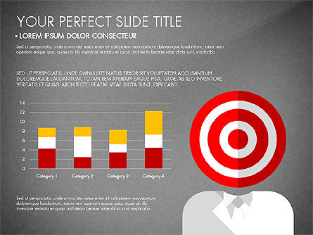 Présentation marketing en conception plate, Diapositive 12, 03076, Modèles de présentations — PoweredTemplate.com