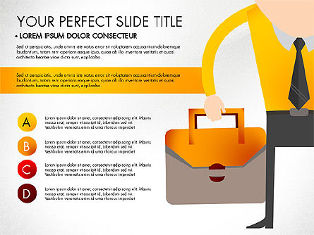 Marketing Presentation in Flat Design, Slide 2, 03076, Presentation Templates — PoweredTemplate.com