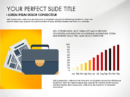 Marketing Presentation in Flat Design, Slide 8, 03076, Presentation Templates — PoweredTemplate.com