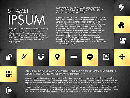 Cadre et icônes, Diapositive 10, 03079, Icônes — PoweredTemplate.com