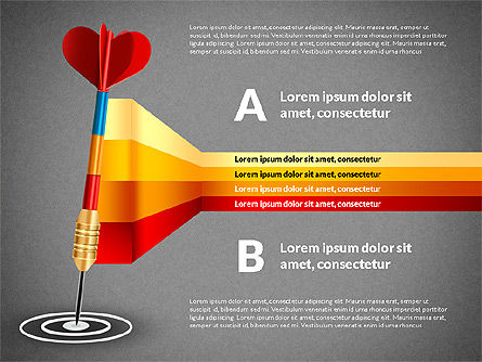 Pilihan Dan Tujuan, Slide 14, 03083, Diagram Proses — PoweredTemplate.com