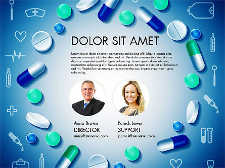 Presentazione medica con i grafici, Slide 2, 03086, Diagrammi e Grafici Medici — PoweredTemplate.com