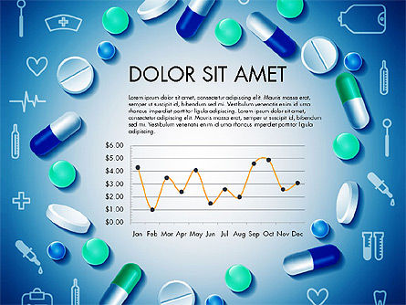 Presentación médica con gráficos, Diapositiva 5, 03086, Diagramas y gráficos médicos — PoweredTemplate.com