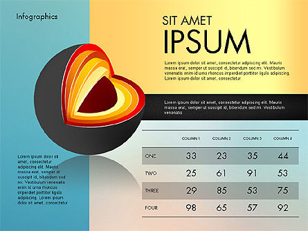 생각과 분석 infographics, 슬라이드 4, 03091, 인포메이션 그래픽 — PoweredTemplate.com