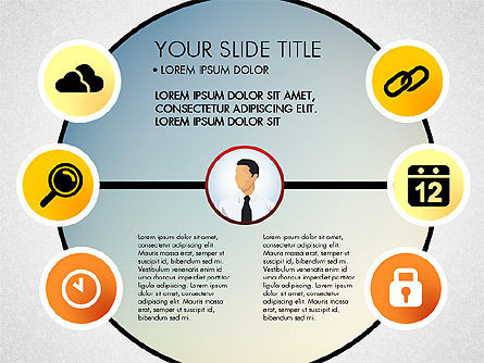 Business Circle with Icons, Slide 7, 03092, Presentation Templates — PoweredTemplate.com