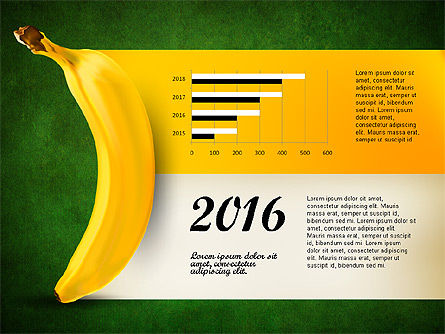 Banana Infographics, Slide 14, 03096, Infographics — PoweredTemplate.com