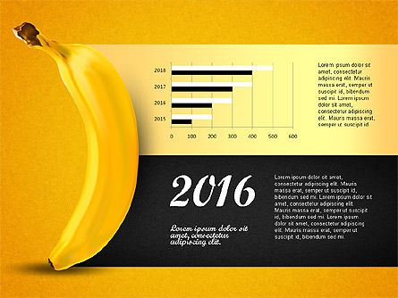 Banana Infographics, Slide 6, 03096, Infographics — PoweredTemplate.com