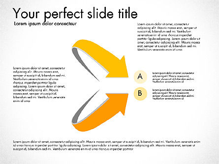 Options et étapes avec les feuilles, Diapositive 8, 03099, Schémas d'étapes — PoweredTemplate.com