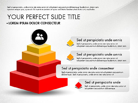 ピラミッドとブロック, スライド 4, 03101, 図形 — PoweredTemplate.com