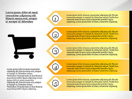 Proses Dengan Pilihan Dan Ikon, Slide 7, 03115, Diagram Proses — PoweredTemplate.com