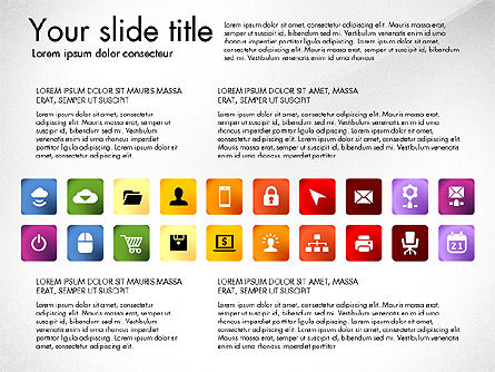 Icons Collection, Slide 2, 03119, Icons — PoweredTemplate.com