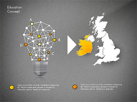 Idea infographics conceito de apresentação, Deslizar 12, 03121, Modelos de Apresentação — PoweredTemplate.com