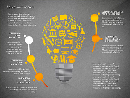 Idea Infographics Presentation Concept, Slide 13, 03121, Presentation Templates — PoweredTemplate.com