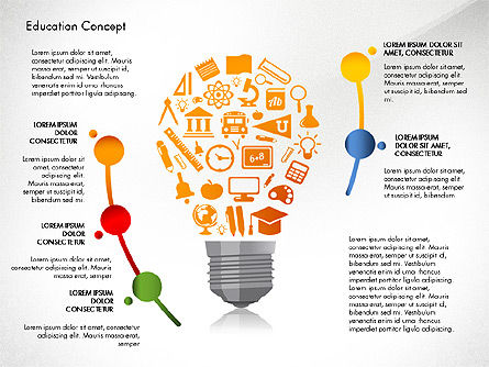 Idea Infographics Presentation Concept, Slide 5, 03121, Presentation Templates — PoweredTemplate.com