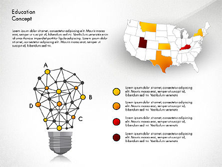 Idea infographics conceito de apresentação, Deslizar 6, 03121, Modelos de Apresentação — PoweredTemplate.com