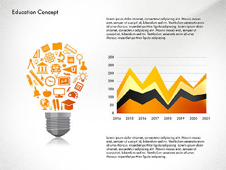 Idea infographics conceito de apresentação, Deslizar 7, 03121, Modelos de Apresentação — PoweredTemplate.com